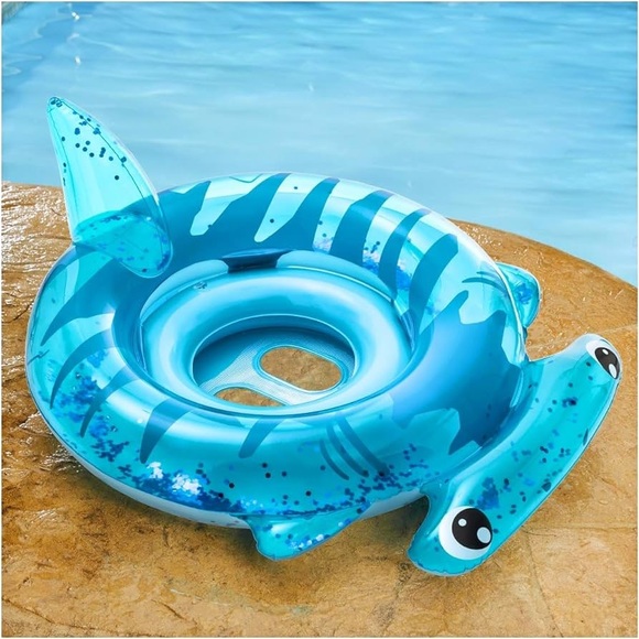 BNIB The Original Swim School Sharkie Glitter Baby Boat - Picture 5 of 6